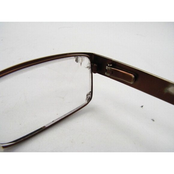 Michael Ryen Europa Int Bronze Rectangular Eyeglass Frames MR-170 w/ Soft Case - Picture 5 of 12